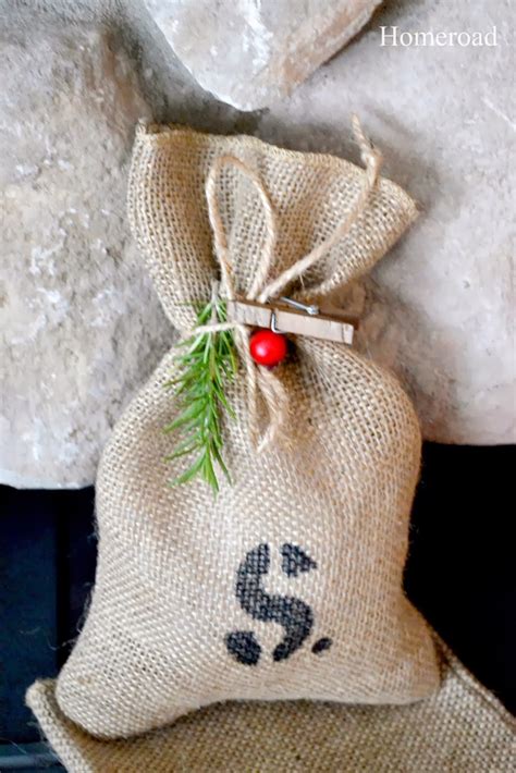 Burlap Gift Bags For Christmas