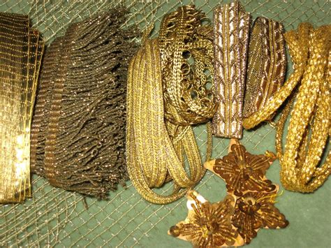 Gold Trimmings Vintagepassementerie Antique Embellishments Vintage