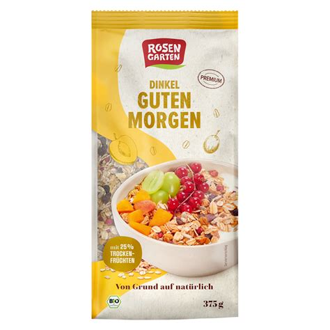 Bio Dinkel Guten Morgen Müsli von Rosengarten bei greenist de