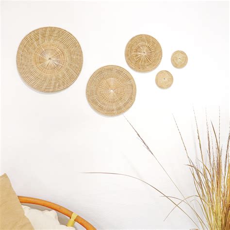 RATTAN WALL HANGING Handmade Rattan Wall Decoration Winnowing Rattan