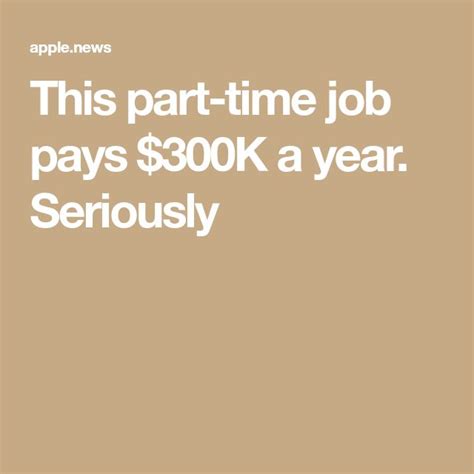 This Part Time Job Pays 300k A Year Seriously — Fox News Part Time Jobs Extra Money Part Time