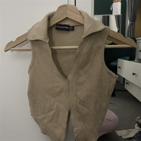 Plt Nude Top Never Worn Depop