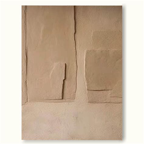 Beige Abstract Canvas Wall Art Large Beige Minimalist Textured Wall Art