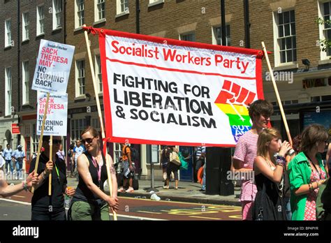 Gay Pride March London England Uk Europe Stock Photo Alamy