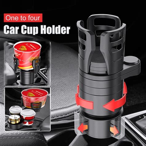 Multifunctional Adjustable Car Cup Holder Expander Adapter Base Tray