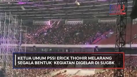 Rumput Stadion Usai Konser Blackpink Rusak Erick Thohir Murka Youtube