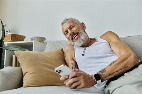 A Mature Gay Man With Tattoos Stock Image Image Of Holding Contentment 333066721