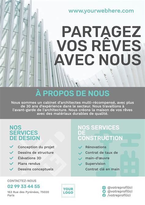 Annonces D Architectes Personnalisables Gratuites