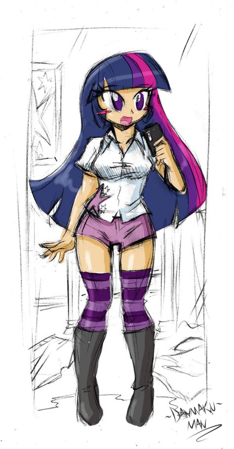 582136 Safe Artist Danmakuman Twilight Sparkle Human Equestria