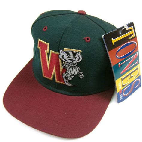 Vintage Wisconsin Badgers Snapback Hat NWT NCAA Football College – For ...