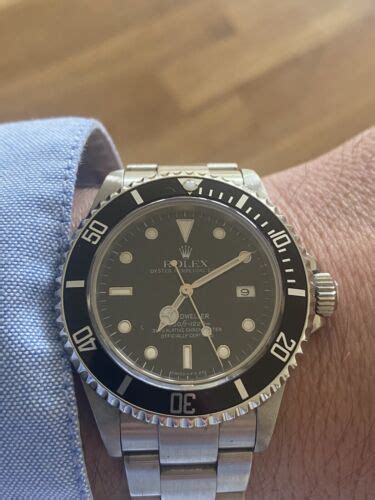 Rolex Sea Dweller Men S Black Stainless U Serial