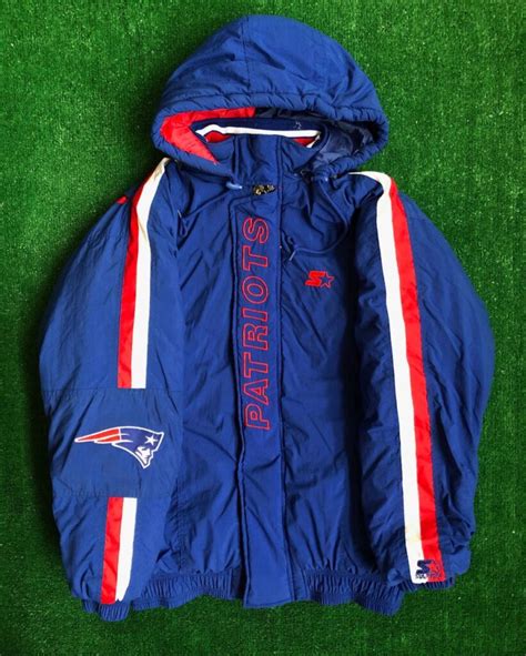 90’s New England Patriots Starter NFL Heavyweight Jacket Size Large ...