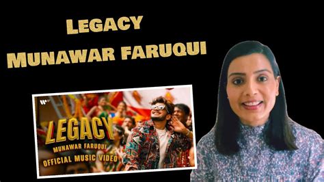 MUNAWAR FARUQUI LEGACY Official Music Video Reaction Bigg Boss