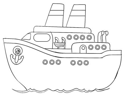 Imagem De Navio Para Colorir - Desenhos de Navio para Colorir e Imprimir