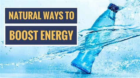 5 Natural Ways To Boost Your Energy Levels Youtube