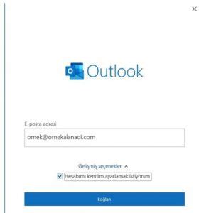 Outlook Mail Kurulumu Nas L Yapabilirim Turkticaret Net