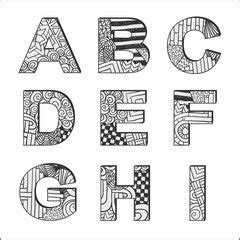 Doodle Alphabet Art Poster