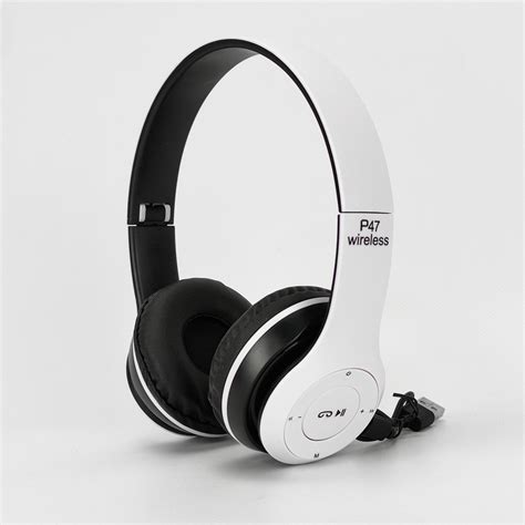 Беспроводные Bluetooth Наушники P47 4.2+EDR Белые Накладные Блютуз ...