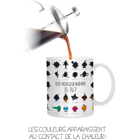 Mug Monsieur Madame Magique R Actif La Chaleur Surdiscount