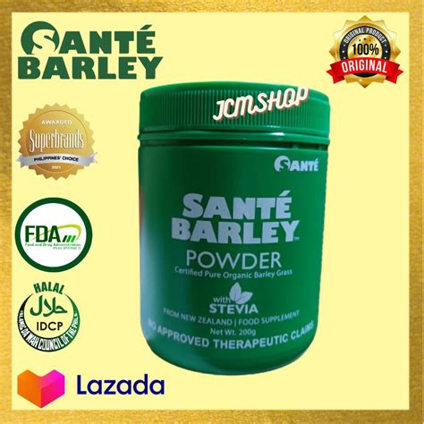 100 Original Sante Barley Canister Pure Organic Barley Grass With