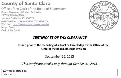 How Do I Get A Tax Clearance Certificate For A New Company Darrin