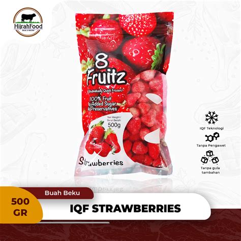 Jual Fruitz Iqf Frozen Fruit Strawberry Buah Stroberi Beku