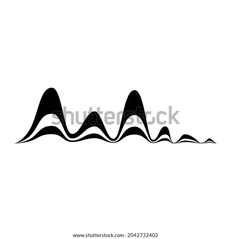 Radio Wave Vector Icon Monochrome Simple Stock Vector (Royalty Free ...