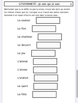 Dossier citoyenneté je sais qui je suis by Mme Tatiana TPT