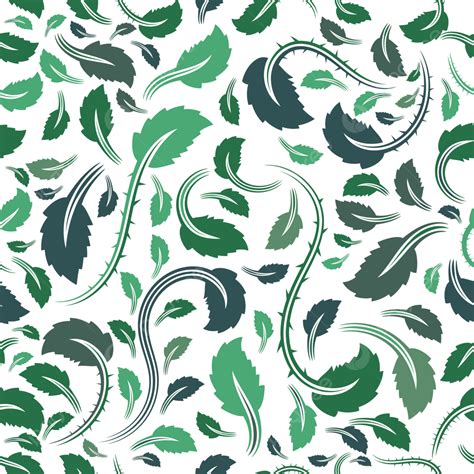 Seamless Leaf Pattern Vector Hd PNG Images Green Leaves Seamless