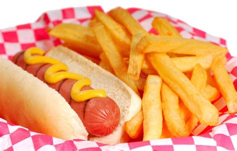 Hot Dog With Fries Royalty Free Stock Photography Image 11935617