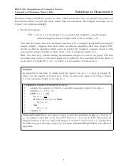 Hw8 Solutions Pdf EECS 376 Foundations Of Computer Science