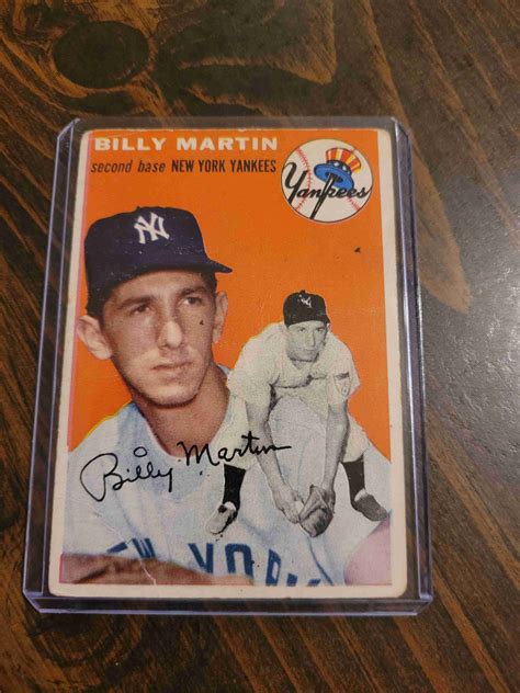 Sportlots Auctions 1954 TOPPS BILLY MARTIN 13