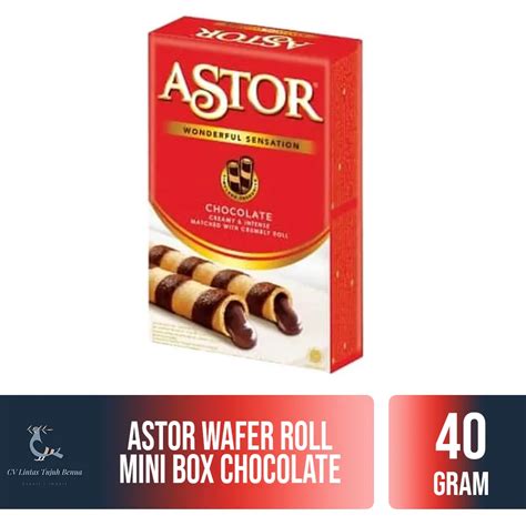 Astor Wafer Roll Mini Box 40gr Food And Beverages CV Lintas Tujuh Benua