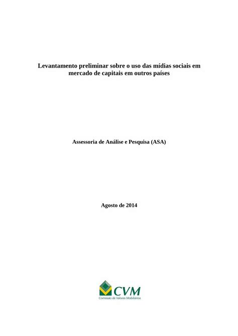 PDF Levantamento preliminar sobre o uso das mídias preliminar sobre