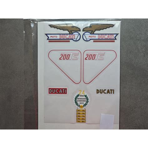 Ducati Ts Juego De Pegatinas Motos Clasicas Mg