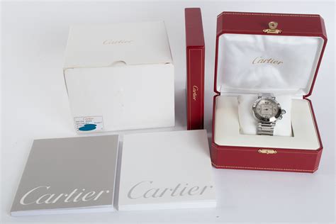 Cartier Pasha Seatimer 40 W31080m7 Sold Out Silver Dial On