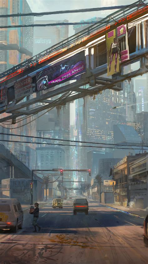 Cyberpunk 2077, City, Concept Art, 4K, #3.2261 Wallpaper PC Desktop