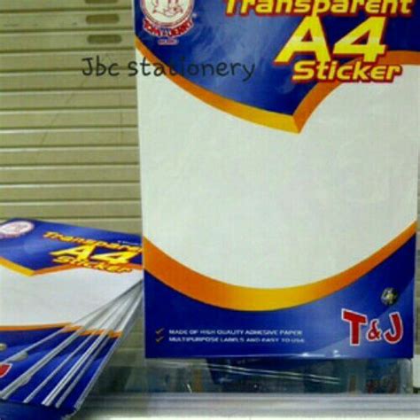 Jual Label Sticker Transparan Transparent A Tom And Jerry Di Lapak