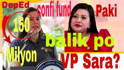 Confi Fund Of Deped Hindi Maipaliwag Kung Saan Napunta Youtube