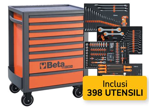 Cassettiera Mobile Beta RSC24 Con 8 Cassetti E 398 Utensili Inclusi