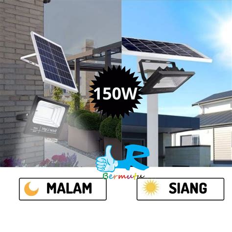 Lampu Sorot Led Tenaga Surya Watt Lampu Tembak W Solar Cell