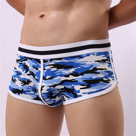 Xysaqa Men S Camouflage Boxers Briefs Soft Stretch Cotton Underwear For Men Men Comfy