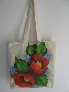 Marcia Freitas Pintura em Tecido Bolsas pintadas a mão