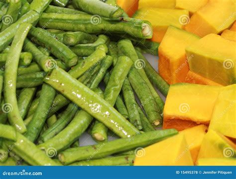 Beans And Squash Stock Photo Image Of Fresh Beans 15495378