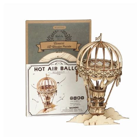 Hot Air Balloon D Wooden Puzzle Easy Assembly Guide Crafty Arts