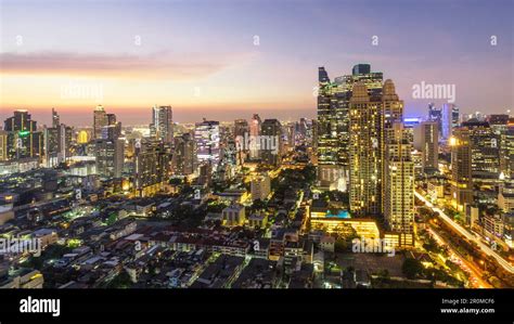 Bangkok skyline, Sathorn district, Thailand Stock Photo - Alamy