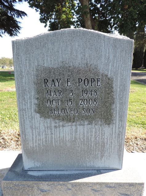 Pope Ray E Findagrave Memorial 194408977 Ray Edw Flickr