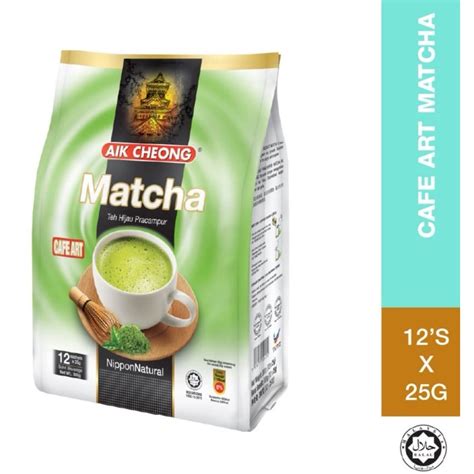 AIK CHEONG Cafe Art 3in1 300g 25g X 12 Sachets Matcha Matcha