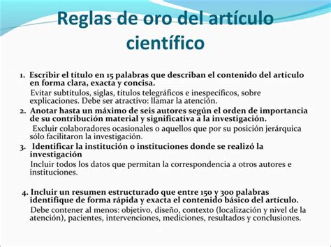 Articulo Cientifico Presentacion Ppt