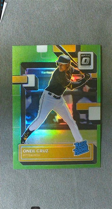 2022 Donruss Optic Rated Rookie Lime Green Prizm 80 Oneil Cruz Pirates